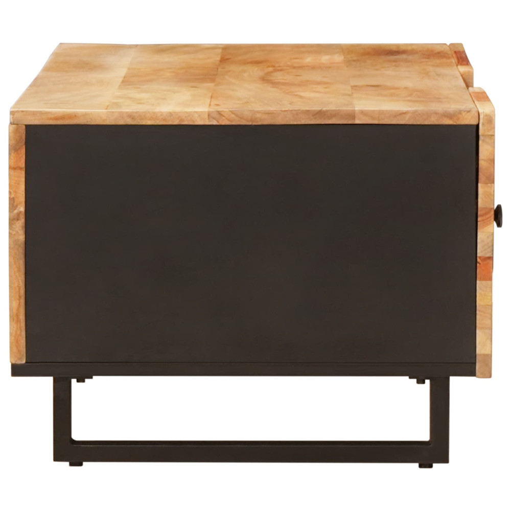 Produktbild för Kaffeebord Brun 100 x 54 x 40 cm Massivt mangoträ