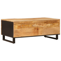 Produktbild för Kaffeebord Brun 100 x 54 x 40 cm Massivt mangoträ