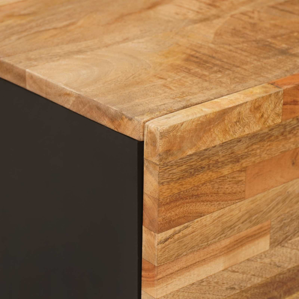 Produktbild för Kaffeebord Brun 100 x 54 x 40 cm Massivt mangoträ