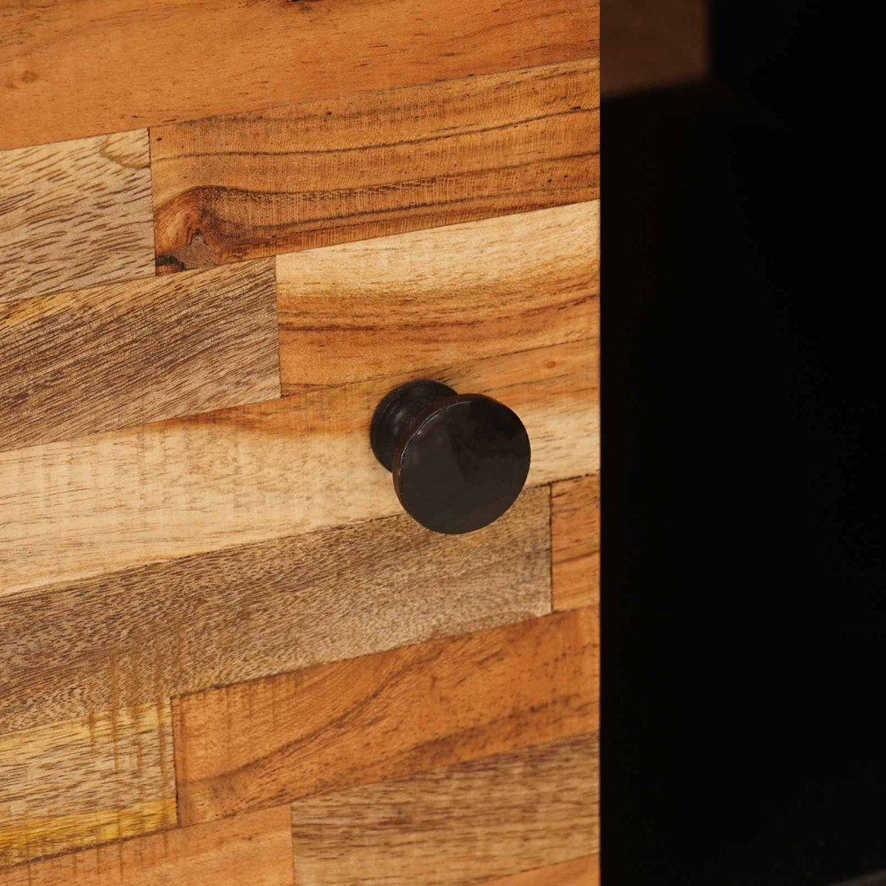 Produktbild för Kaffeebord Brun 100 x 54 x 40 cm Massivt mangoträ