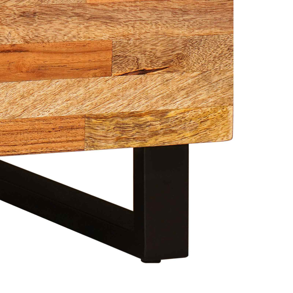 Produktbild för Kaffeebord Brun 100 x 54 x 40 cm Massivt mangoträ