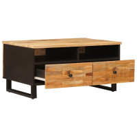 Produktbild för Kaffeebord med låda Brun 80 x 54 x 40 cm Massivt mangoträ