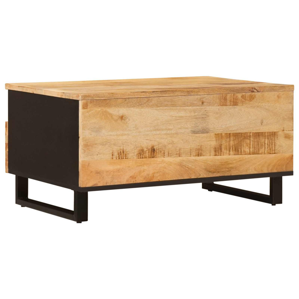 Produktbild för Kaffeebord med låda Brun 80 x 54 x 40 cm Massivt mangoträ