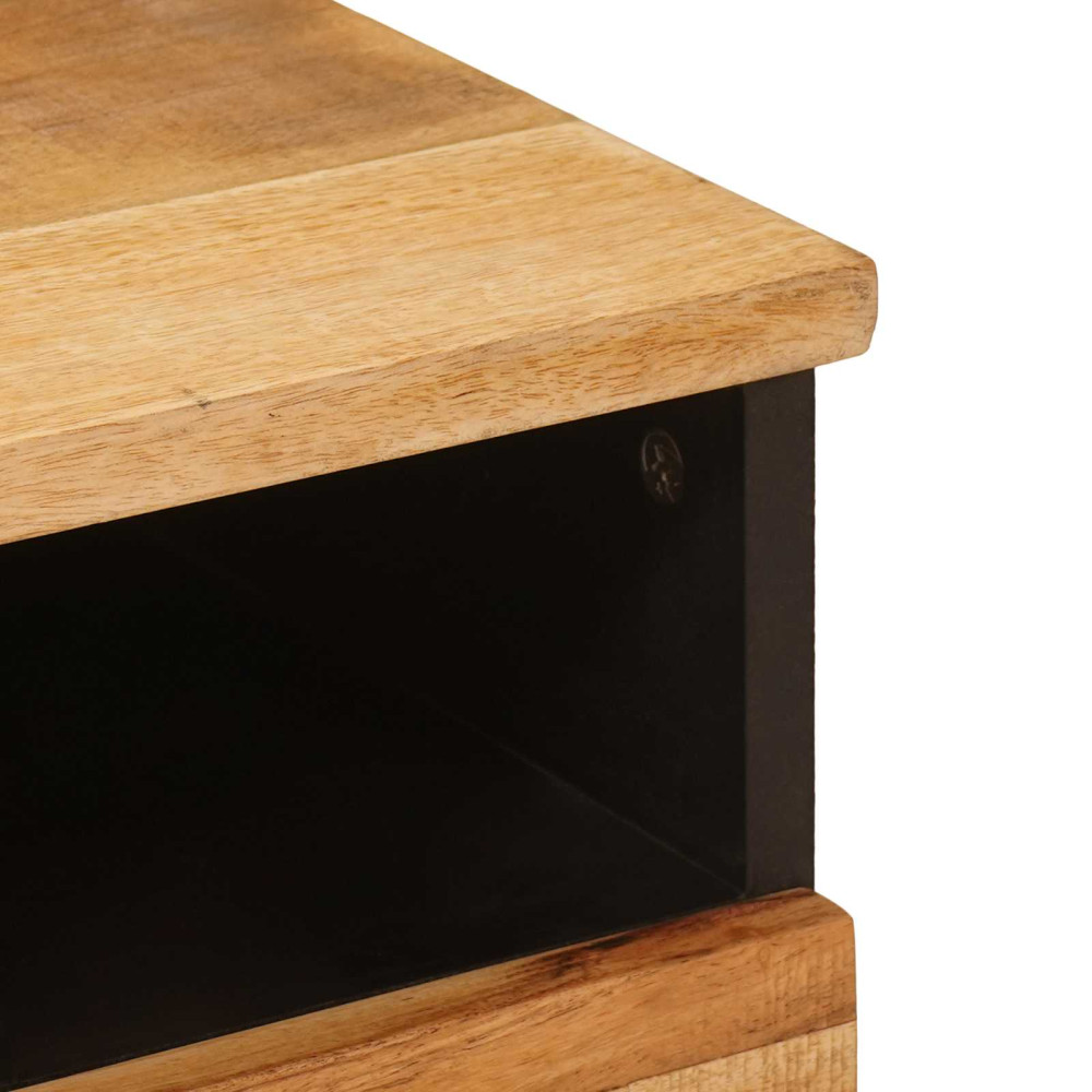 Produktbild för Kaffeebord med låda Brun 80 x 54 x 40 cm Massivt mangoträ
