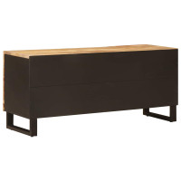 Produktbild för TV-skåp med hylla Brun 105 x 33 x 46 cm Massivt mangoträ