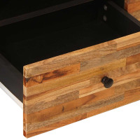 Produktbild för TV-skåp med hylla Brun 105 x 33 x 46 cm Massivt mangoträ