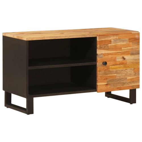 vidaXL TV-skåp med hylla Brun 80 x 33 x 46 cm Massivt mangoträ