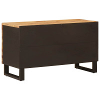 Produktbild för TV-skåp med hylla Brun 80 x 33 x 46 cm Massivt mangoträ