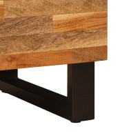 Produktbild för TV-skåp med hylla Brun 80 x 33 x 46 cm Massivt mangoträ