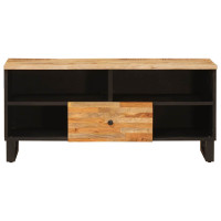 Produktbild för TV-skåp med låda Brun 100 x 33 x 46 cm Massivt mangoträ