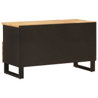 Produktbild för TV-skåp med låda Brun 80 x 33 x 46 cm Massivt mangoträ
