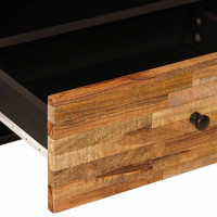 Produktbild för TV-skåp med låda Brun 80 x 33 x 46 cm Massivt mangoträ