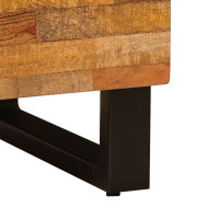 Produktbild för TV-skåp med låda Brun 80 x 33 x 46 cm Massivt mangoträ