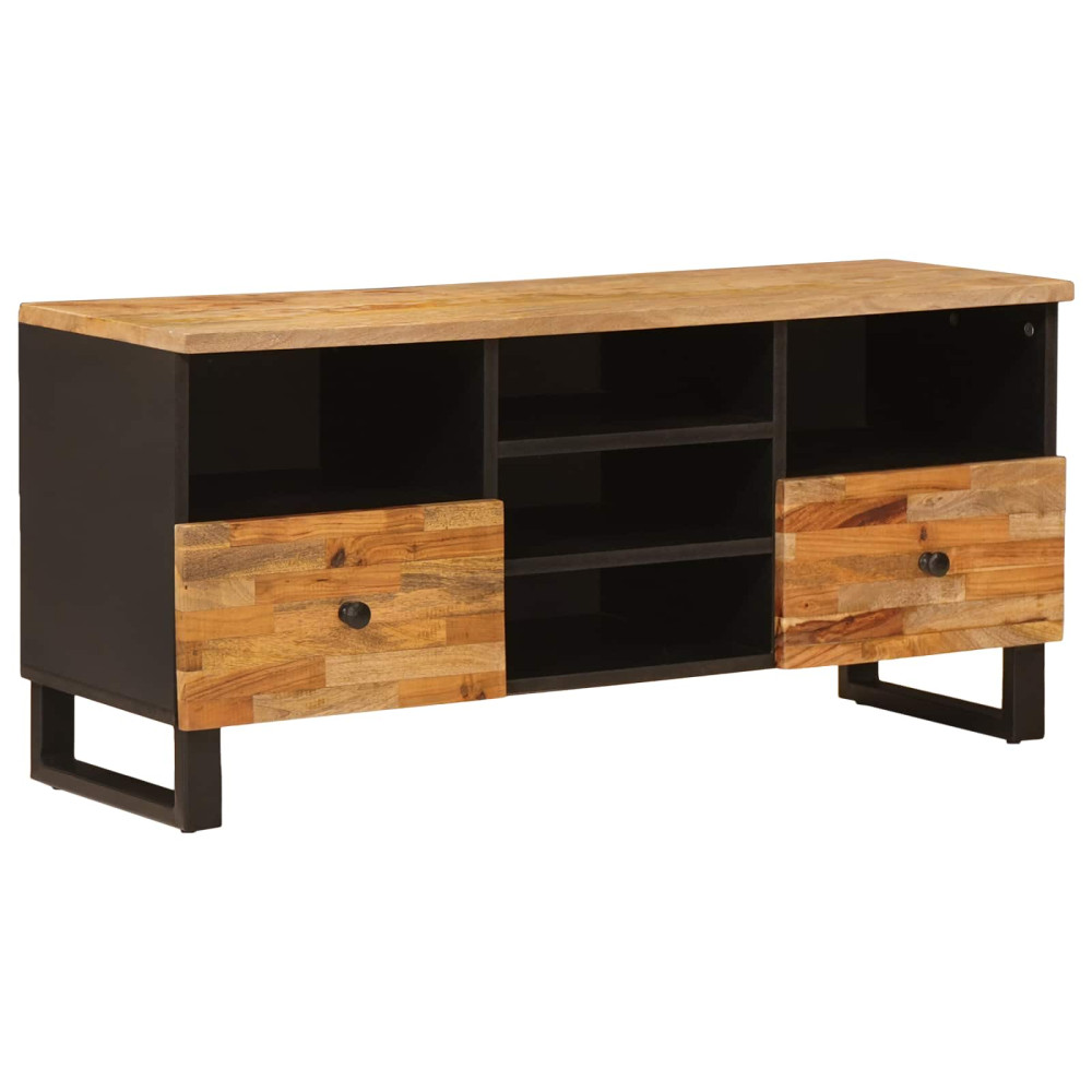 Produktbild för TV-skåp med låda Corona Brun 100 x 33 x 46 cm Massivt mangoträ