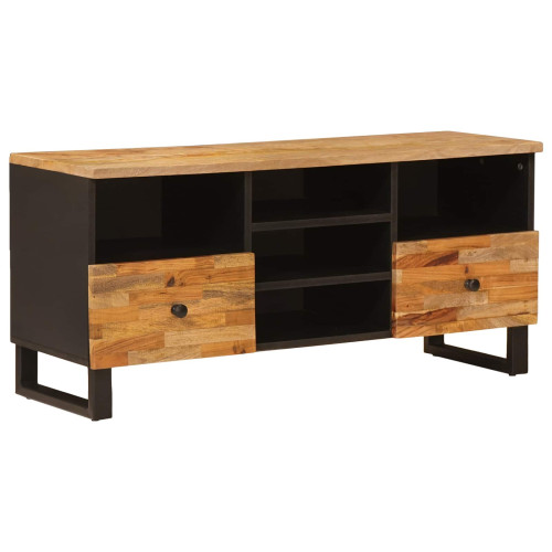 vidaXL TV-skåp med låda Corona Brun 100 x 33 x 46 cm Massivt mangoträ