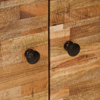 Produktbild för Sidokabinett med lagring Brun 60 x 33 x 75 cm Massivt mangoträ