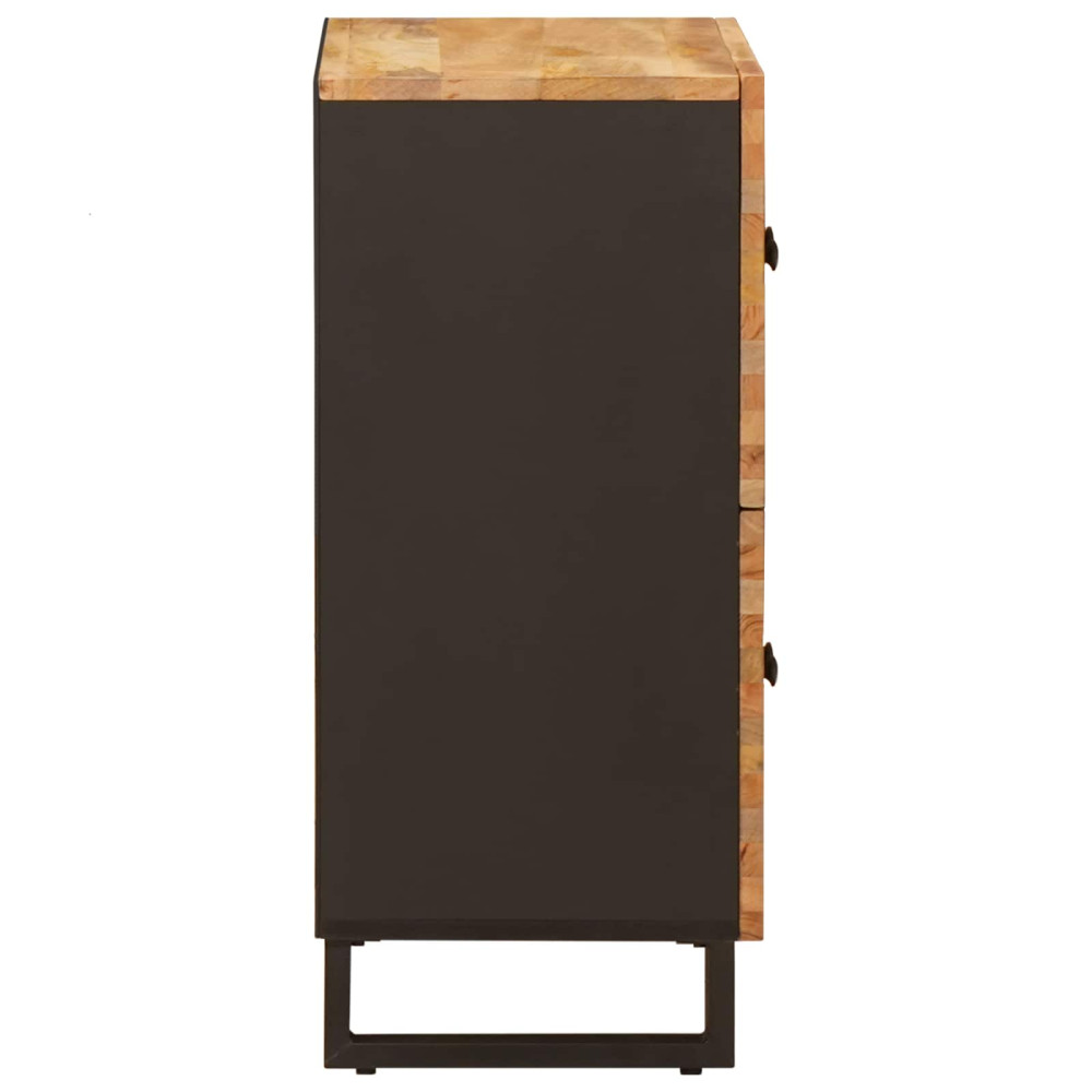 Produktbild för Sidokabinett med lagring Brun 60 x 33 x 75 cm Massivt mangoträ