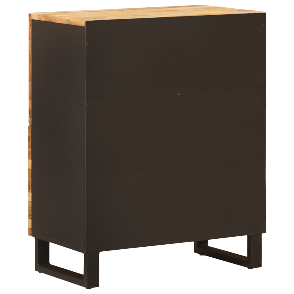 Produktbild för Sidokabinett med lagring Brun 60 x 33 x 75 cm Massivt mangoträ