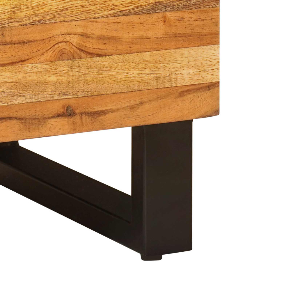 Produktbild för Sidokabinett med lagring Brun 60 x 33 x 75 cm Massivt mangoträ