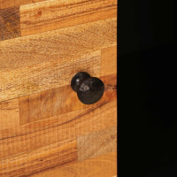 Produktbild för Sidokabinett med lagring Brun 80 x 33 x 75 cm Massivt mangoträ