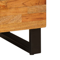 Produktbild för Sidokabinett med lagring Brun 80 x 33 x 75 cm Massivt mangoträ