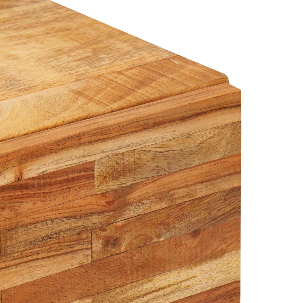 Produktbild för Sidokabinett med låda Brun 90 x 33 x 75 cm Massivt mangoträ