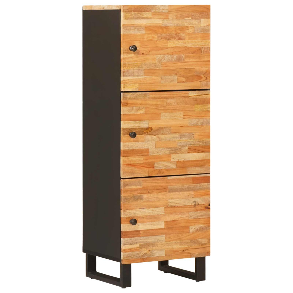Produktbild för Lagringsskåp med hylla Brun 40 x 33 x 110 cm Massivt mangoträ
