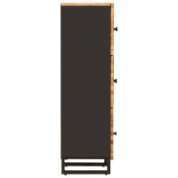 Produktbild för Lagringsskåp med hylla Brun 40 x 33 x 110 cm Massivt mangoträ