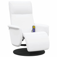 Produktbild för Massagefåtölj Vit 71 x 90 x 105 cm Konstläder