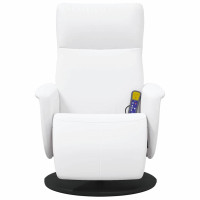 Produktbild för Massagefåtölj Vit 71 x 90 x 105 cm Konstläder