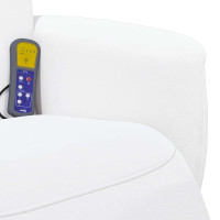 Produktbild för Massagefåtölj Vit 71 x 90 x 105 cm Konstläder