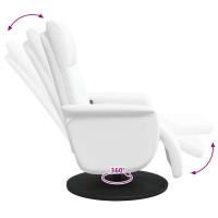 Produktbild för Massagefåtölj Vit 71 x 90 x 105 cm Konstläder