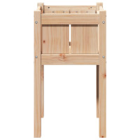 Produktbild för Trädgårdsplanterare Natur 40 x 40 x 70 cm Massiv furu
