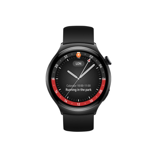 Huawei Huawei Watch 4 - rostfritt stål - smart klocka med rem - svart - 32 GB - svart
