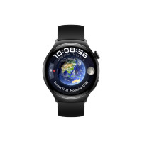 Produktbild för Huawei Watch 4 - rostfritt stål - smart klocka med rem - svart - 32 GB - svart