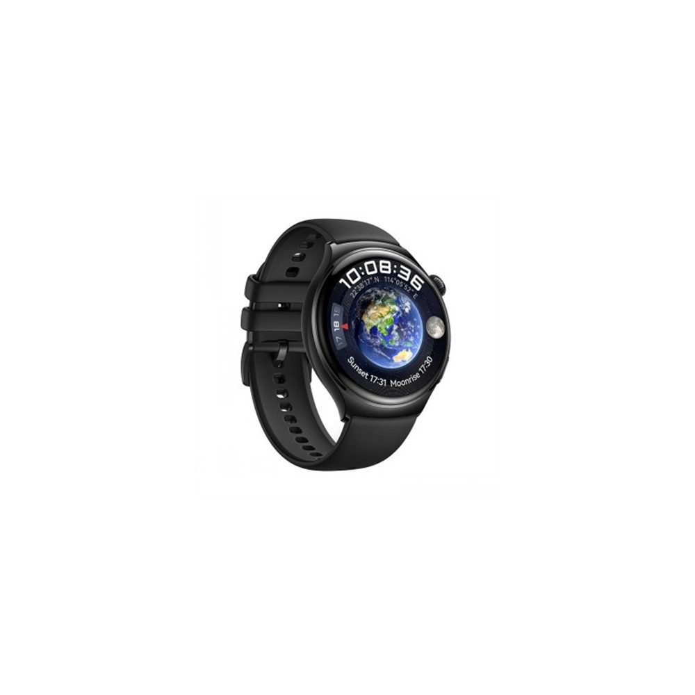 Produktbild för Huawei Watch 4 - rostfritt stål - smart klocka med rem - svart - 32 GB - svart