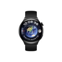 Produktbild för Huawei Watch 4 - rostfritt stål - smart klocka med rem - svart - 32 GB - svart