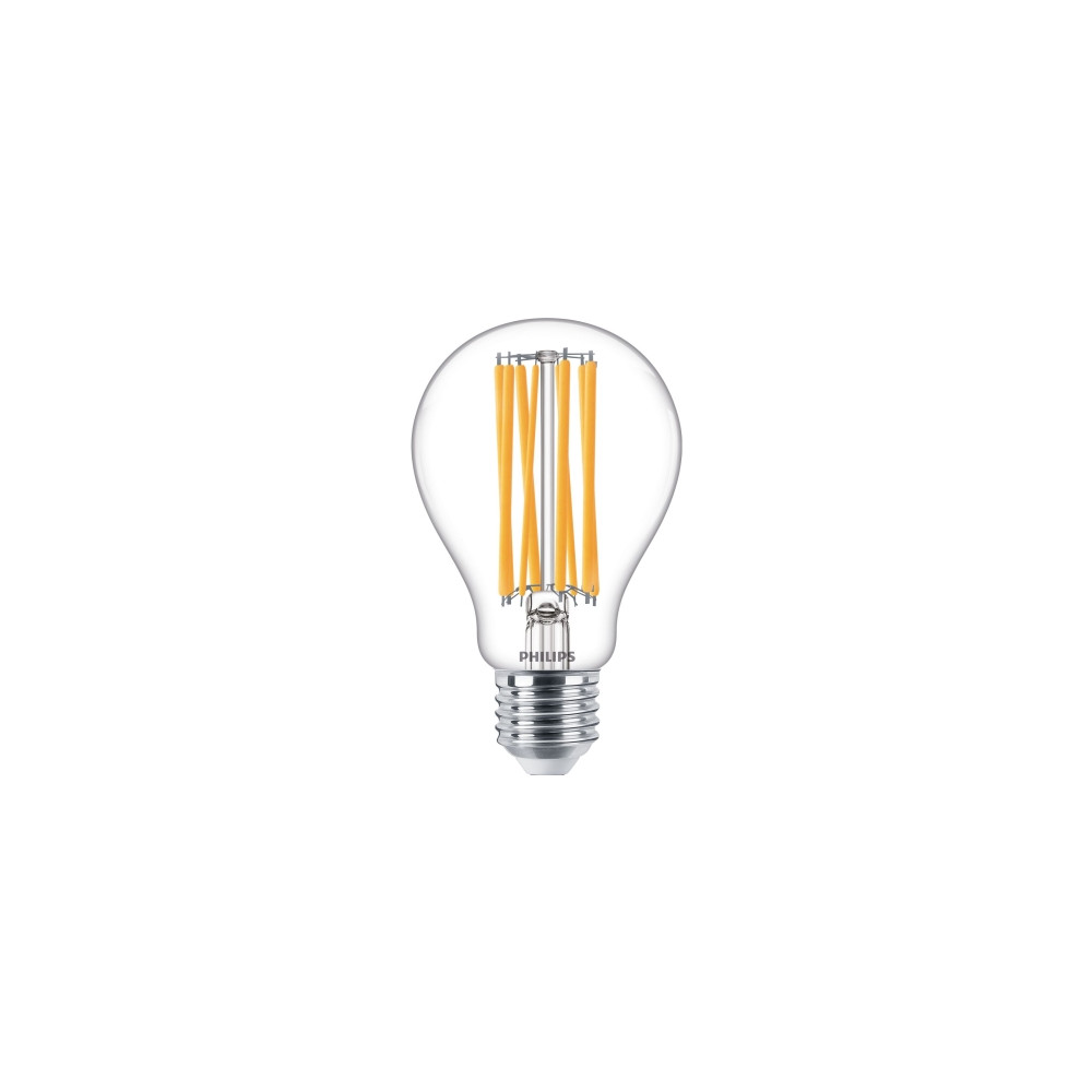 Produktbild för Philips LED Classic - LED-glödlampa med filament - form: A67 - klar finish - E27 - 17 W - varmt vitt ljus - 2700 K