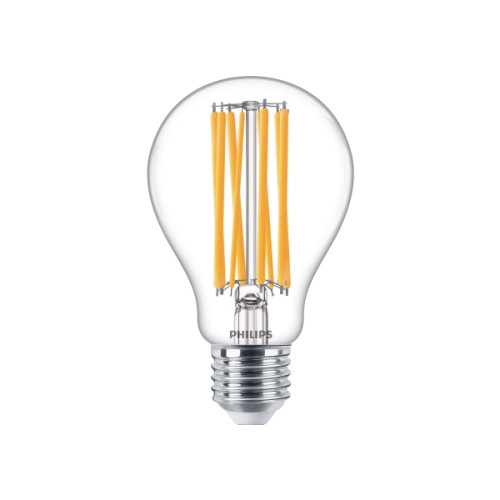 Philips Philips LED Classic - LED-glödlampa med filament - form: A67 - klar finish - E27 - 17 W - varmt vitt ljus - 2700 K