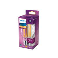 Produktbild för Philips LED Classic - LED-glödlampa med filament - form: A67 - klar finish - E27 - 17 W - varmt vitt ljus - 2700 K