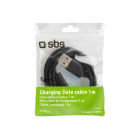 Produktbild för SBS - USB typ C-kabel - USB-C till USB - 1 m