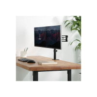 Produktbild för StarTech.com Dubbel bildskärmsarm för skrivbordsmontering ‒ VESA-kompatibelt skärmfäste med skrivbordsklämma för skärmar på upp till 32 tum ‒ ergonomisk ledad skärmarm ‒ kan justeras i höjd samt lutas/svängas/roteras monteringssats - justerbar arm - för 2