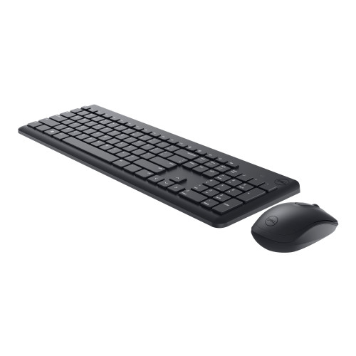 DELL Keyboard and Mouse KM3322W - sats med tangentbord och mus - QWERTY - USA, internationellt - svart Inmatningsenhet - Tangentbord
