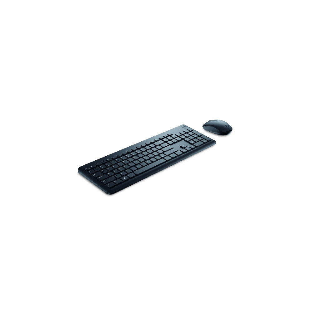 Produktbild för Dell Keyboard and Mouse KM3322W - sats med tangentbord och mus - QWERTY - USA, internationellt - svart Inmatningsenhet