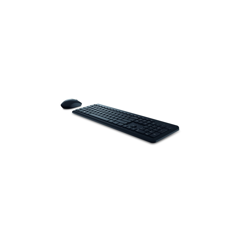 Produktbild för Dell Keyboard and Mouse KM3322W - sats med tangentbord och mus - QWERTY - USA, internationellt - svart Inmatningsenhet
