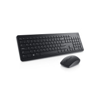 Produktbild för Dell Keyboard and Mouse KM3322W - sats med tangentbord och mus - QWERTY - USA, internationellt - svart Inmatningsenhet
