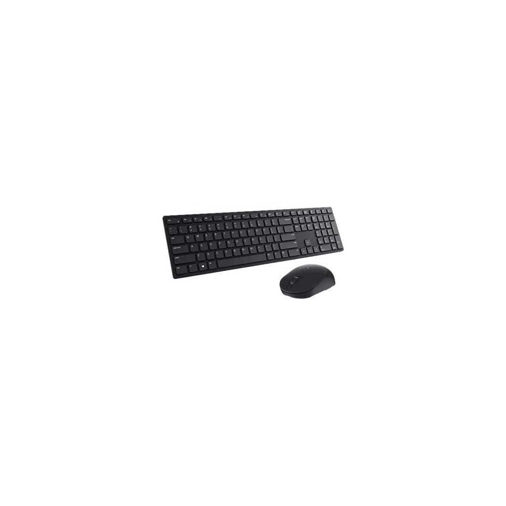 Produktbild för Dell Keyboard and Mouse KM3322W - sats med tangentbord och mus - QWERTY - USA, internationellt - svart Inmatningsenhet