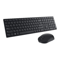 Produktbild för Dell Keyboard and Mouse KM3322W - sats med tangentbord och mus - QWERTY - USA, internationellt - svart Inmatningsenhet