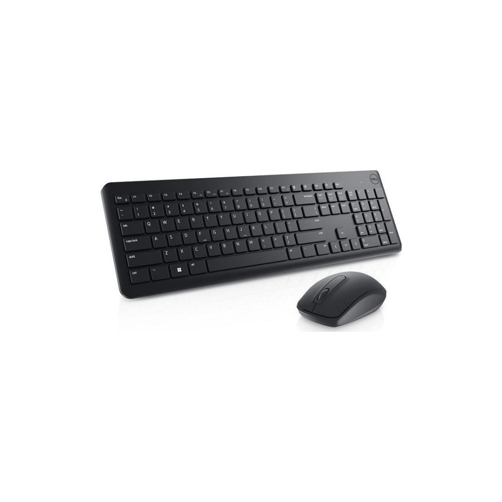 Produktbild för Dell Keyboard and Mouse KM3322W - sats med tangentbord och mus - QWERTY - USA, internationellt - svart Inmatningsenhet