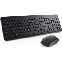 Produktbild för Dell Keyboard and Mouse KM3322W - sats med tangentbord och mus - QWERTY - USA, internationellt - svart Inmatningsenhet